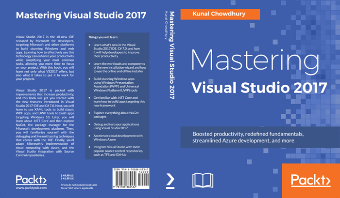 'Mastering Visual Studio 2017' (Paperback) is now available on Flipkart at a discounted price