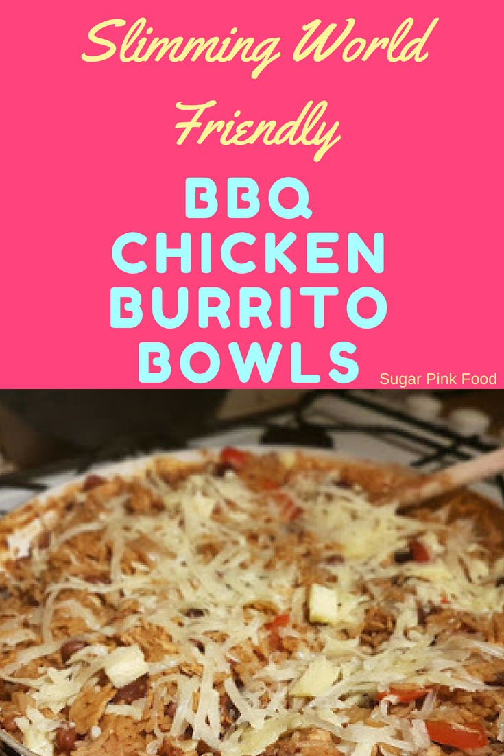 Shredded BBQ Chicken Burrito Bowls Slimming World Sugar Pink Food