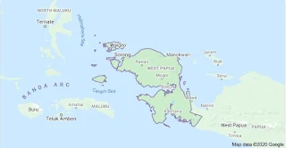 Peta Provinsi Papua Barat