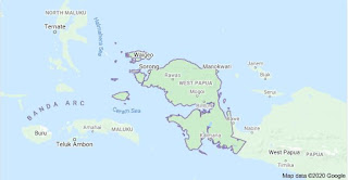 Peta Provinsi Papua Barat