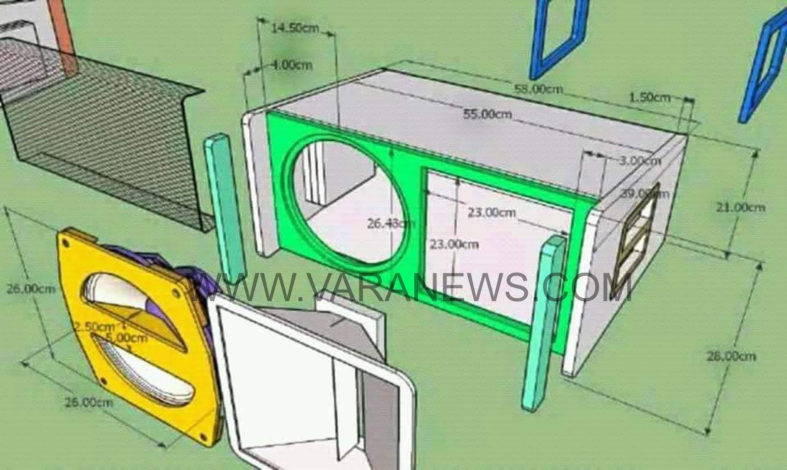 Skema Box Line Array Nexo 10 inch Rangkaian elektronik, Speaker, Elektronik