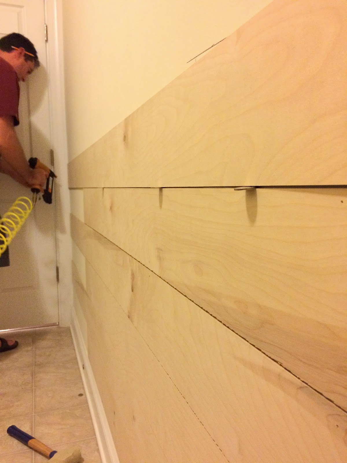 Right up my alley: DIY Ship Lap Wall