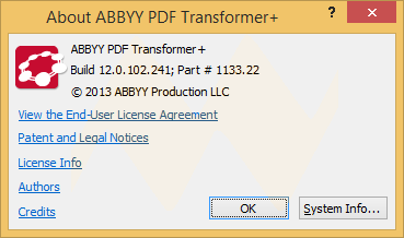 ABBYY PDF Transformer+ 12