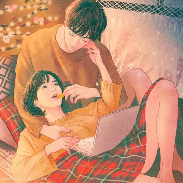 10 Beautiful Illustrations About Love By Korean Artist Zipcy 10 Beautiful Illustrations About Love By Korean Artist Zipcy