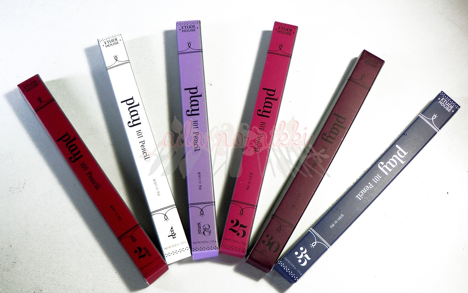 Etude House Play 101 Pencils in # 4, 18, 21, 25, 30, 35