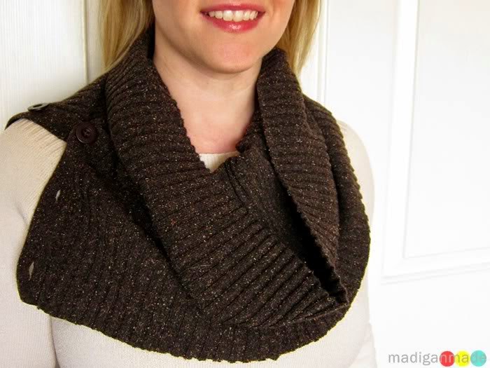 How to Make Cowl Scarves from Old Sweaters Do it yourself ideas and projects