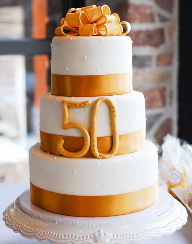 50th Wedding Anniversary Cakes Ideas