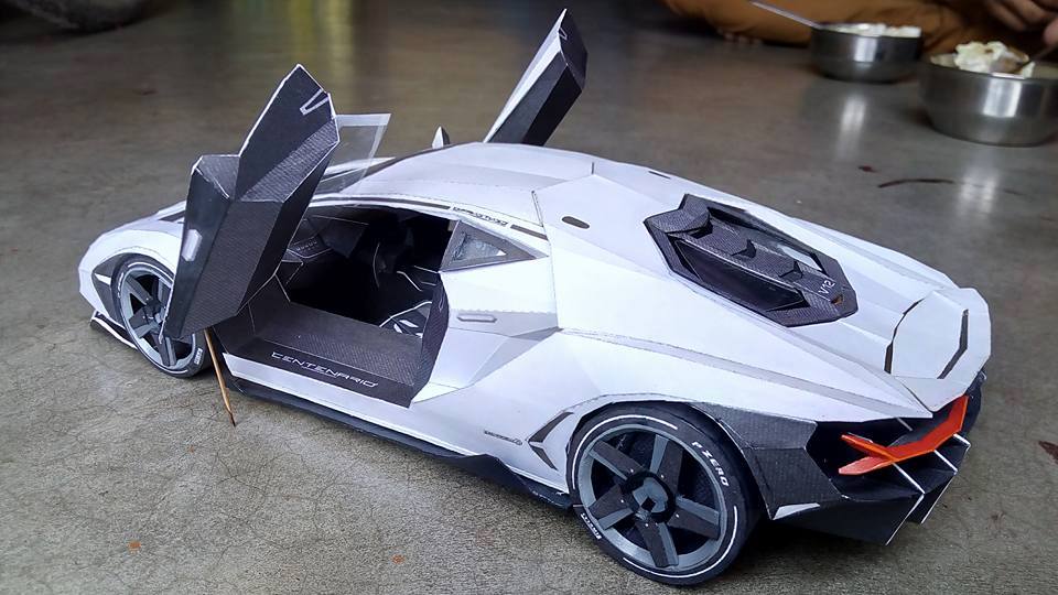 Papercraft Car Lamborghini Centenario Paper Car
