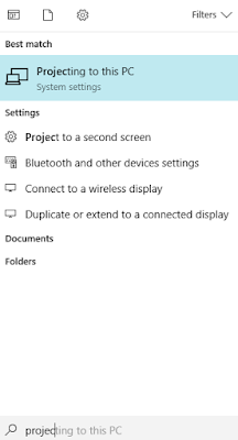 Setting screen sharing di Laptop Windows 10