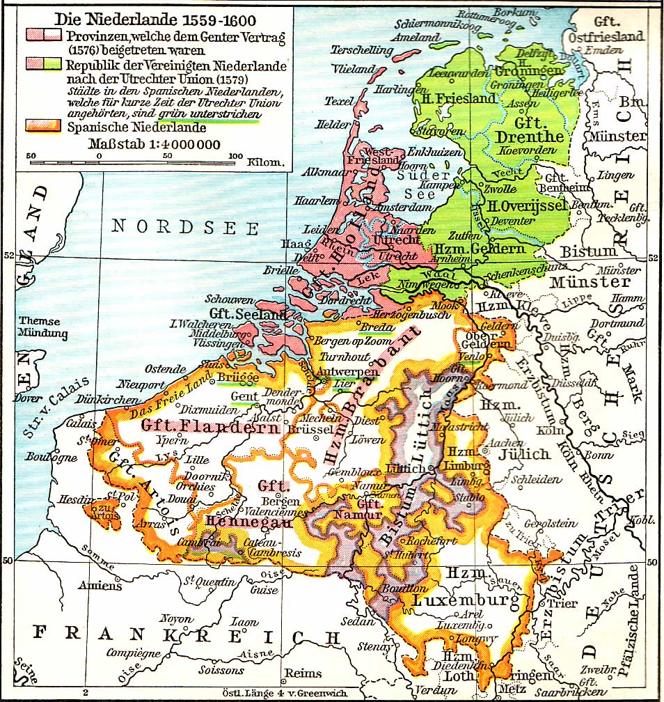 Online Maps The Netherlands In The 16th Century