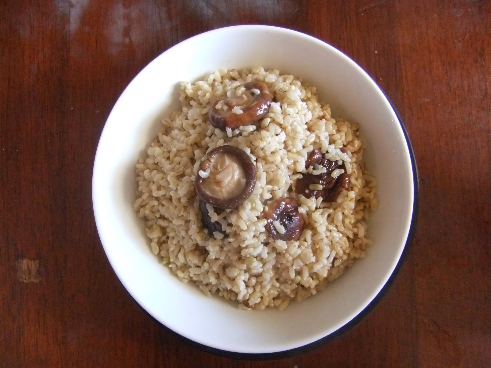 Cuisine Macrobiotique SHIITAKE BROWN RICE