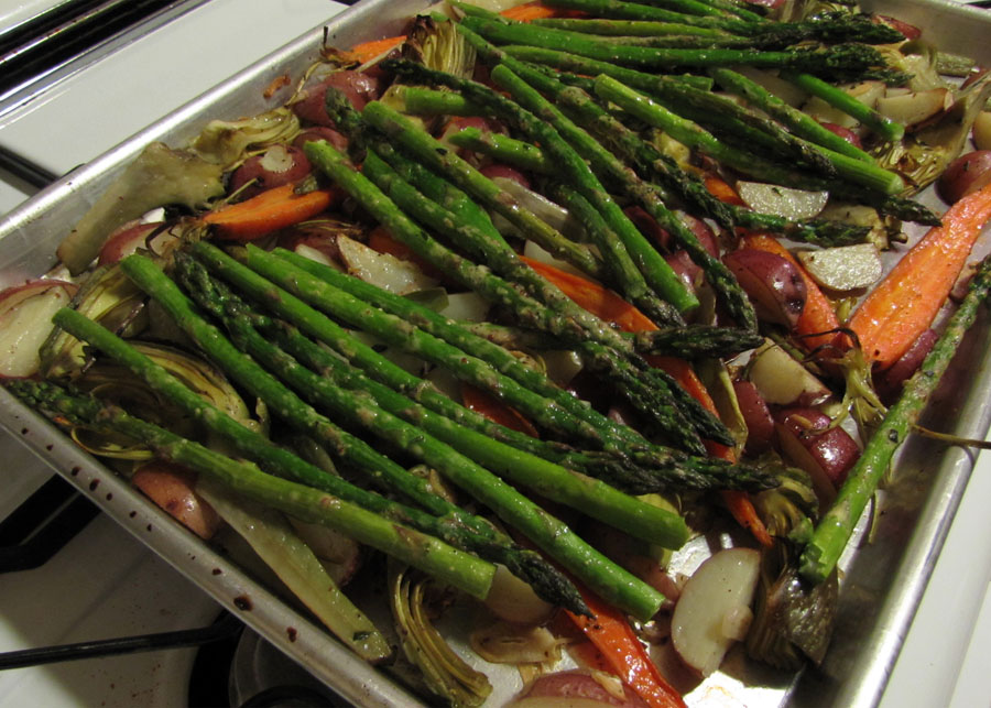 Smells Like Food in Here ThymeRoasted Spring Vegetables