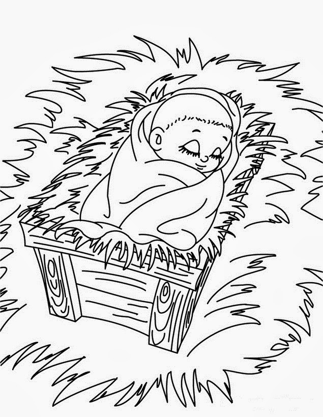 Dibujos para colorear del niño Jesus ~ Dibujos para Niños