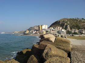 The marina area at Siculiana is part of an unspoilt stretch of Sicilian coastline in the southeast of the island