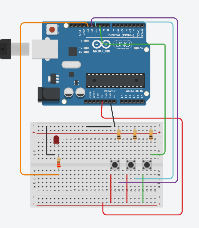 PROYECTOS DE TECNOLOGÍA Enceder un led desde tres posiciones