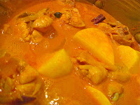 chicken curry, potatoes, curry, Malaysian food