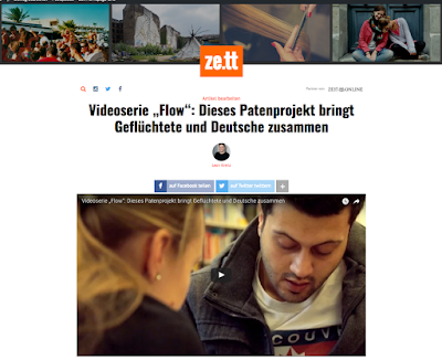 Ein Screenshot zeigt die Nachrichtenseite von ze.tt und einen Screenshot YouTube Player für Publisher