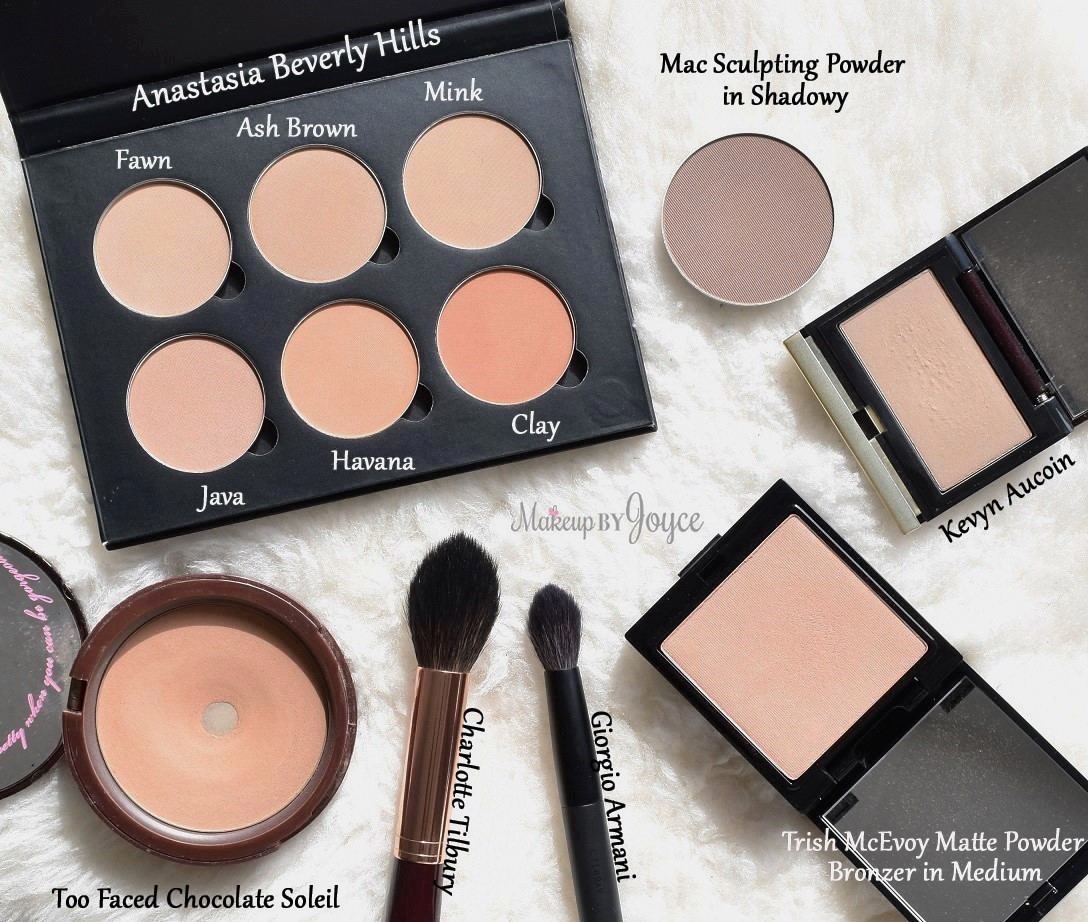Makeupbyjoyce Swatches Comparisons Matte Contouring And Bronzing Powders