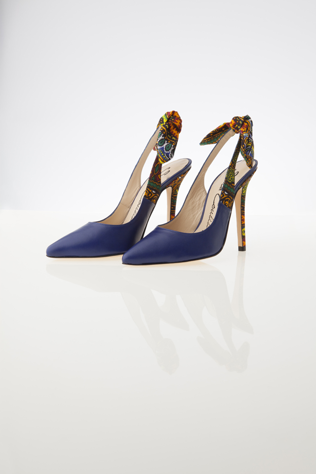African-print- shoes by Sara Coulibaly on full collection on ciaafrique