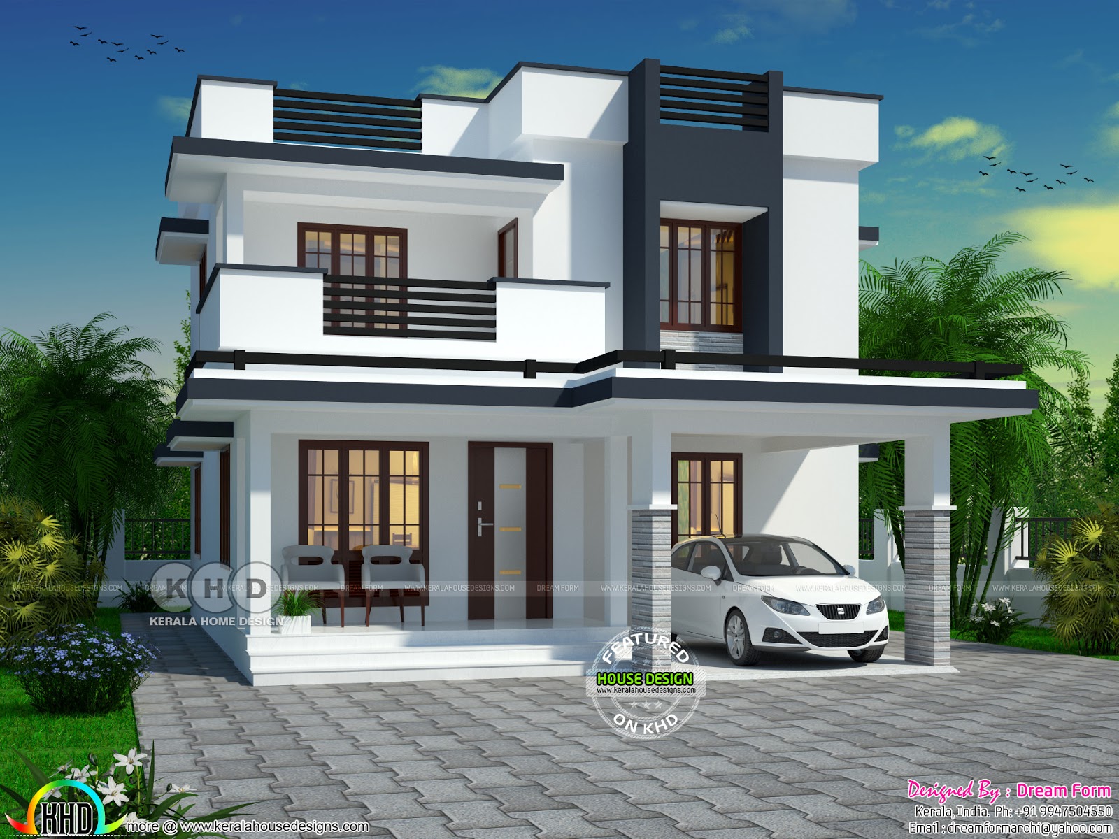 Budget friendly 3 bedroom double storied home Kerala