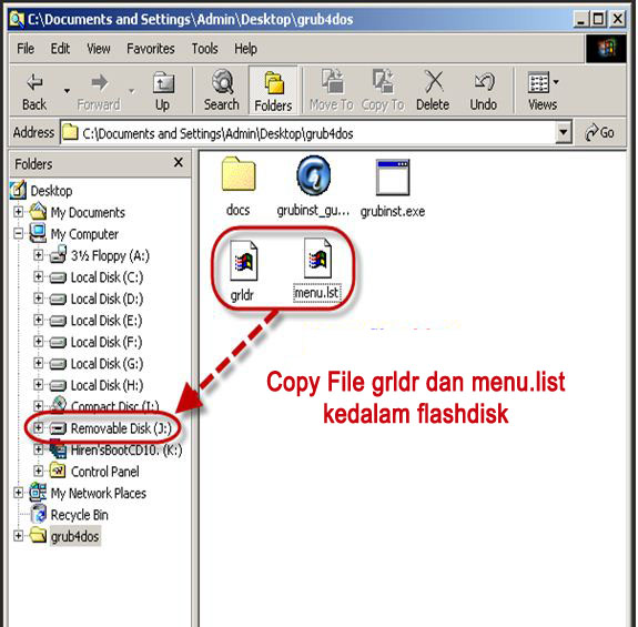 mengcopy folder gldr dan men.lst mengcopy folder gldr dan men.lst