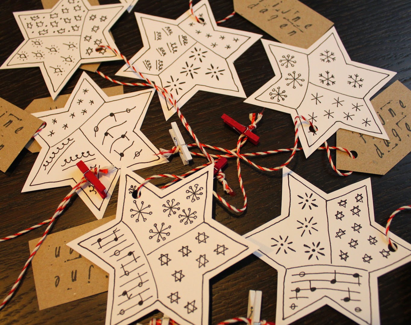 Hilde haakt: Kerstkaarten maken met stempels en zentangle