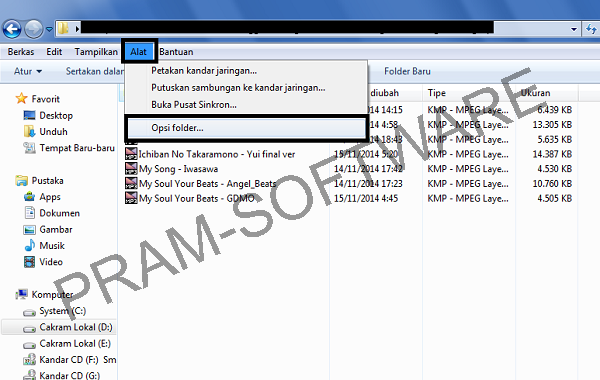 Cara Memunculkan Ekstensi atau Format File di Windows Explorer