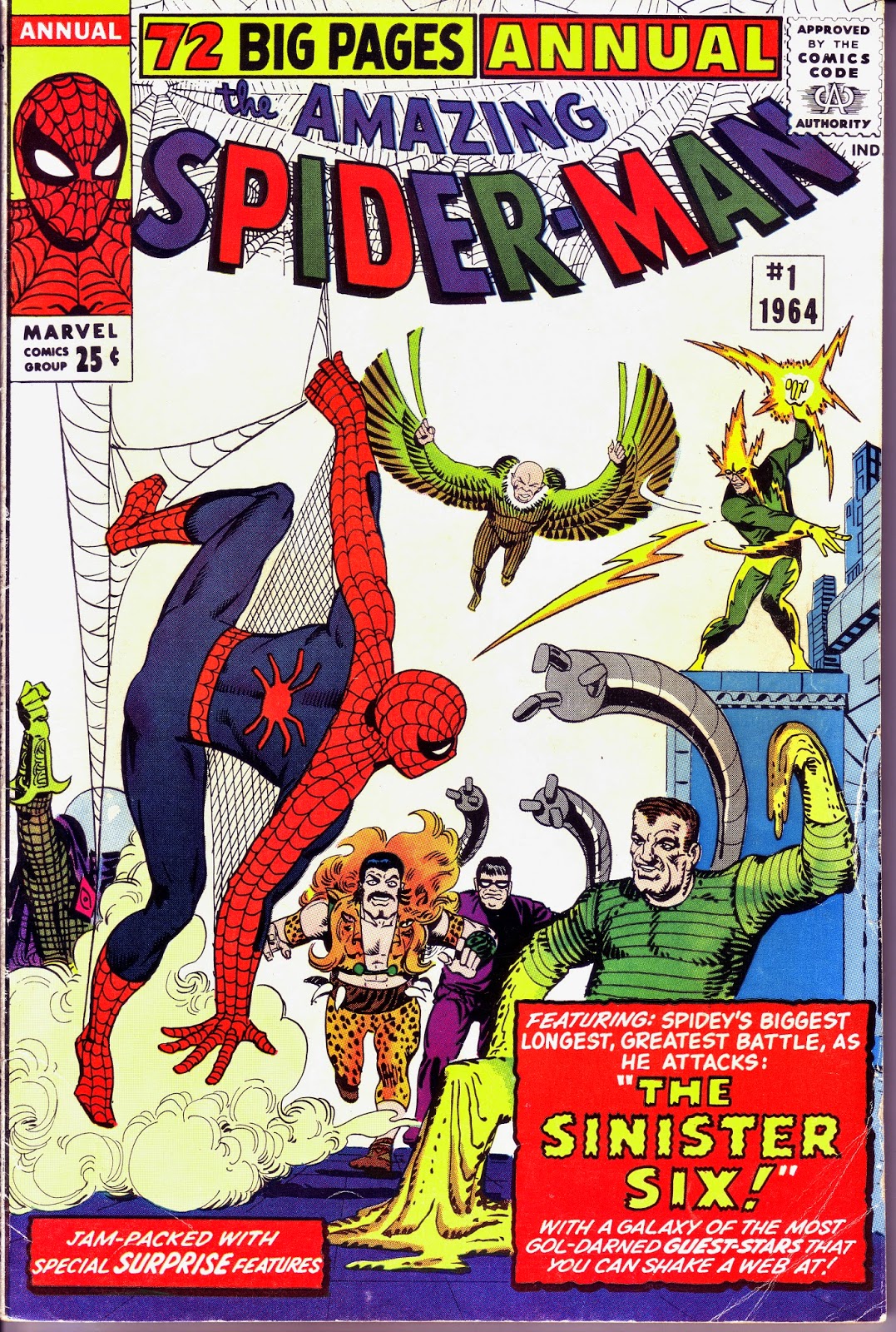 Marvel Mysteries and Comics Minutiae: 50 Summers Ago: Amazing Spider-Man  Annual 1