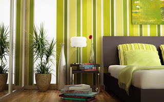 11 Ideias para Decorar Quarto de Casal com Parede às Riscas