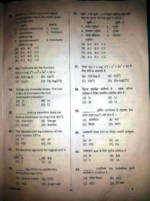 Pgt Computer Science Question Paper Screening Test Teacher Haryana Education News