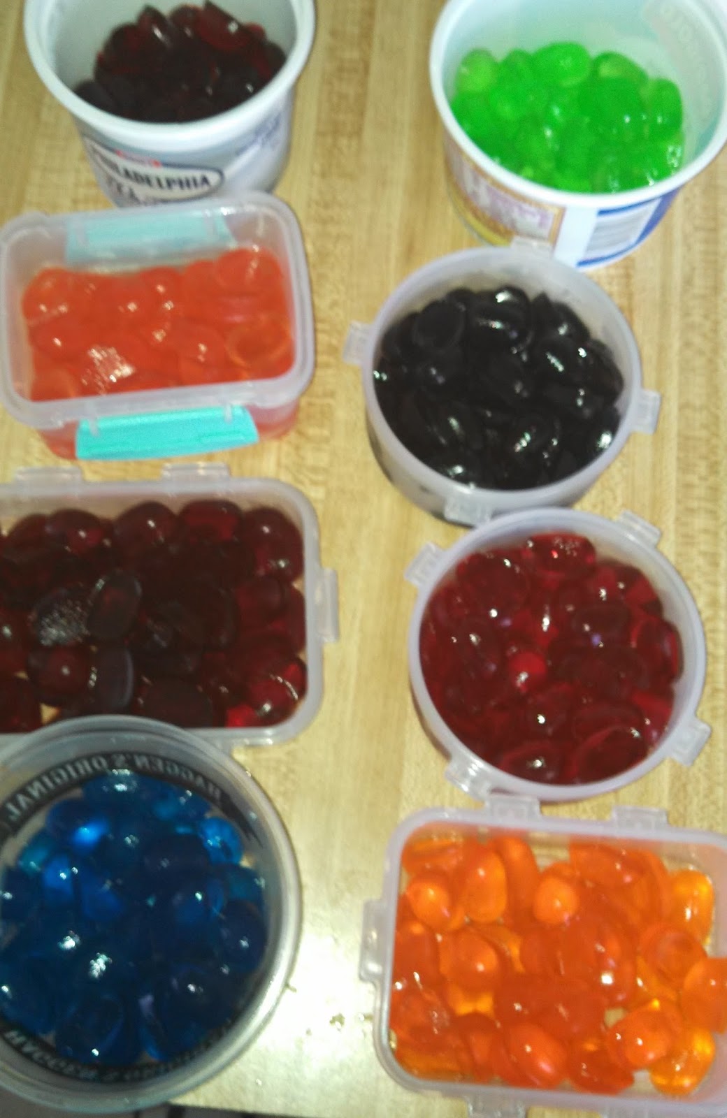 How interesting! Confetti Jello from March