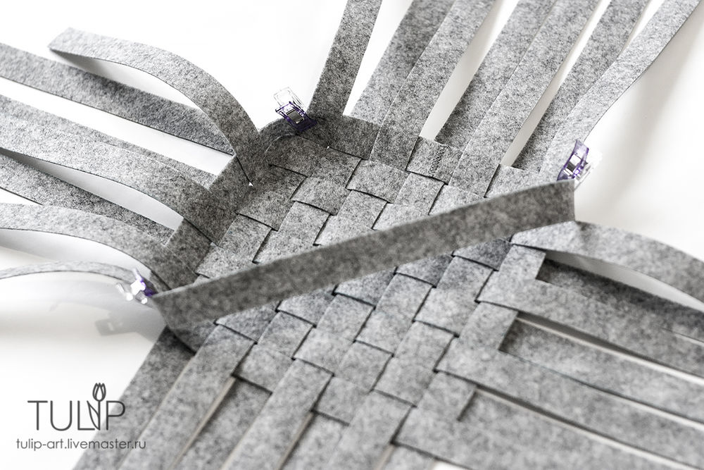 Woven Felt Baskets Tutorial