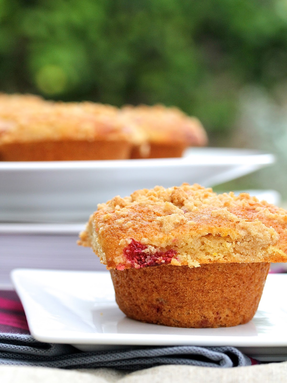 Raspberry Jam Crumb Muffins Karen's Kitchen Stories