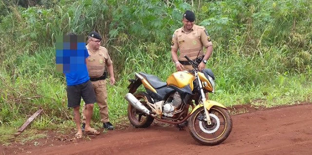 Nova Cantu: PM age rápido e recupera motocicleta furtada
