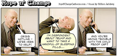 obama, obama jokes, political, humor, cartoon, conservative, hope n' change, hope and change, stilton jarlsberg, trump, demonstraters, crisis, snowflakes