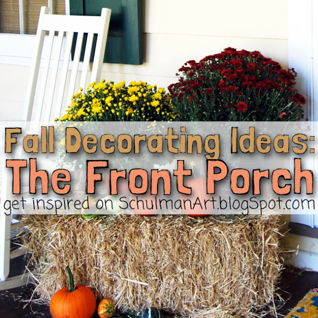front porch decorating ideas for fall and autumn http://schulmanart.blogspot.com/2013/09/fall-decorating-ideas-for-outside.html