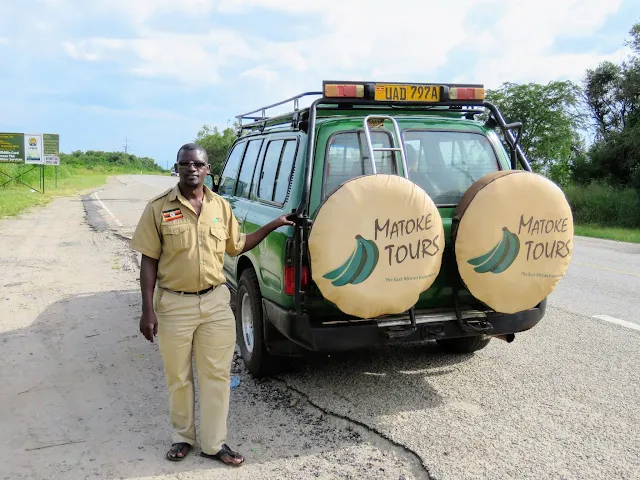 Uganda Safari - Geoffrey Katende and our Matoke Tours vehicle