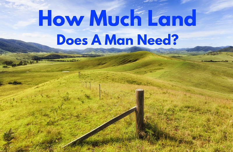 how much land does a man require