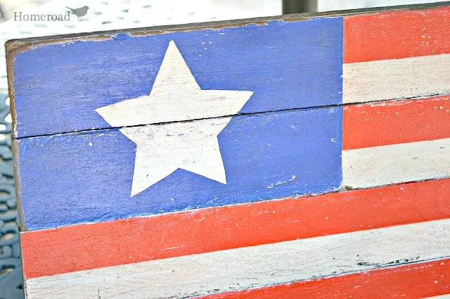 Rustic pallet wood American Flag DIY Tutorial