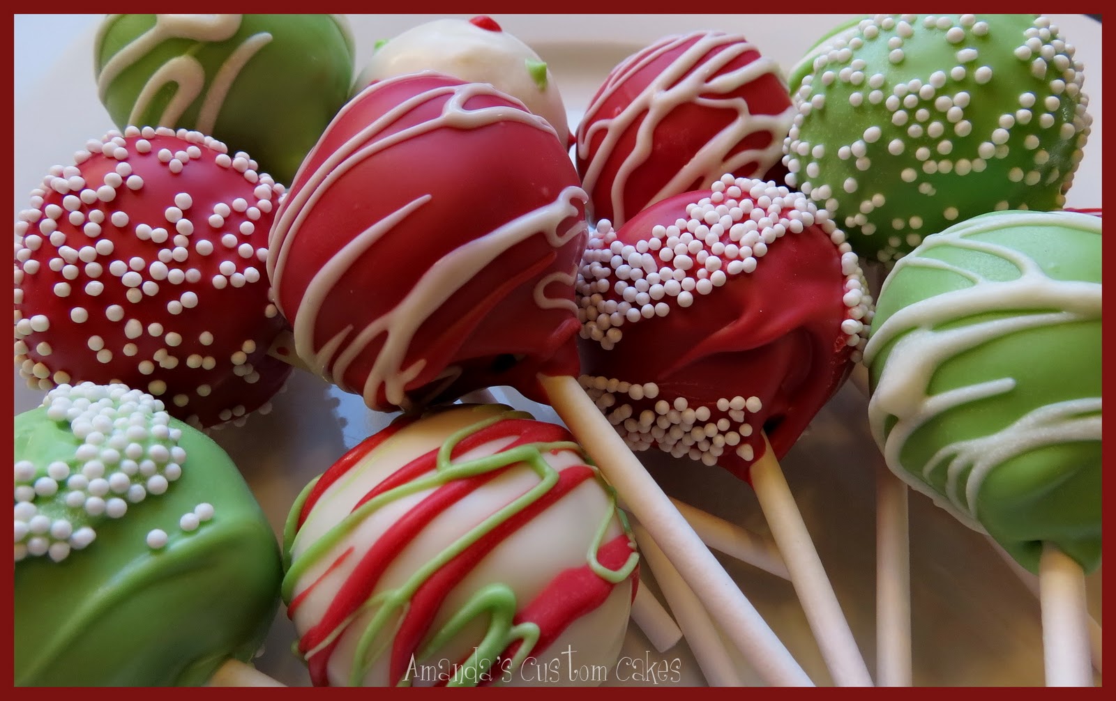 Christmas Cake Pops 