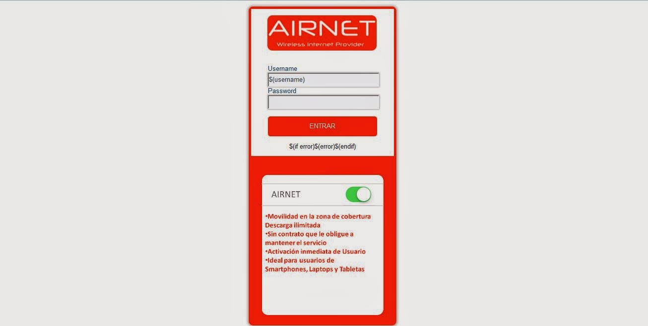 Mikrotik Hotspot Login Page Template Free Airnet Mikrotik Hotspot Login