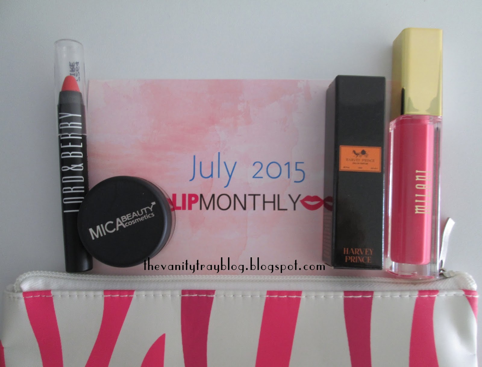 The Vanity Tray Reseña/Review Lip Monthly’s July Bag