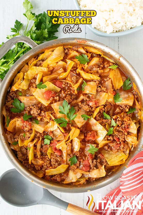 √ Unstuffed Cabbage Rolls cooking zone