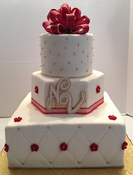 gold cake cakes diamond quilted bow marymel specifically colours choice