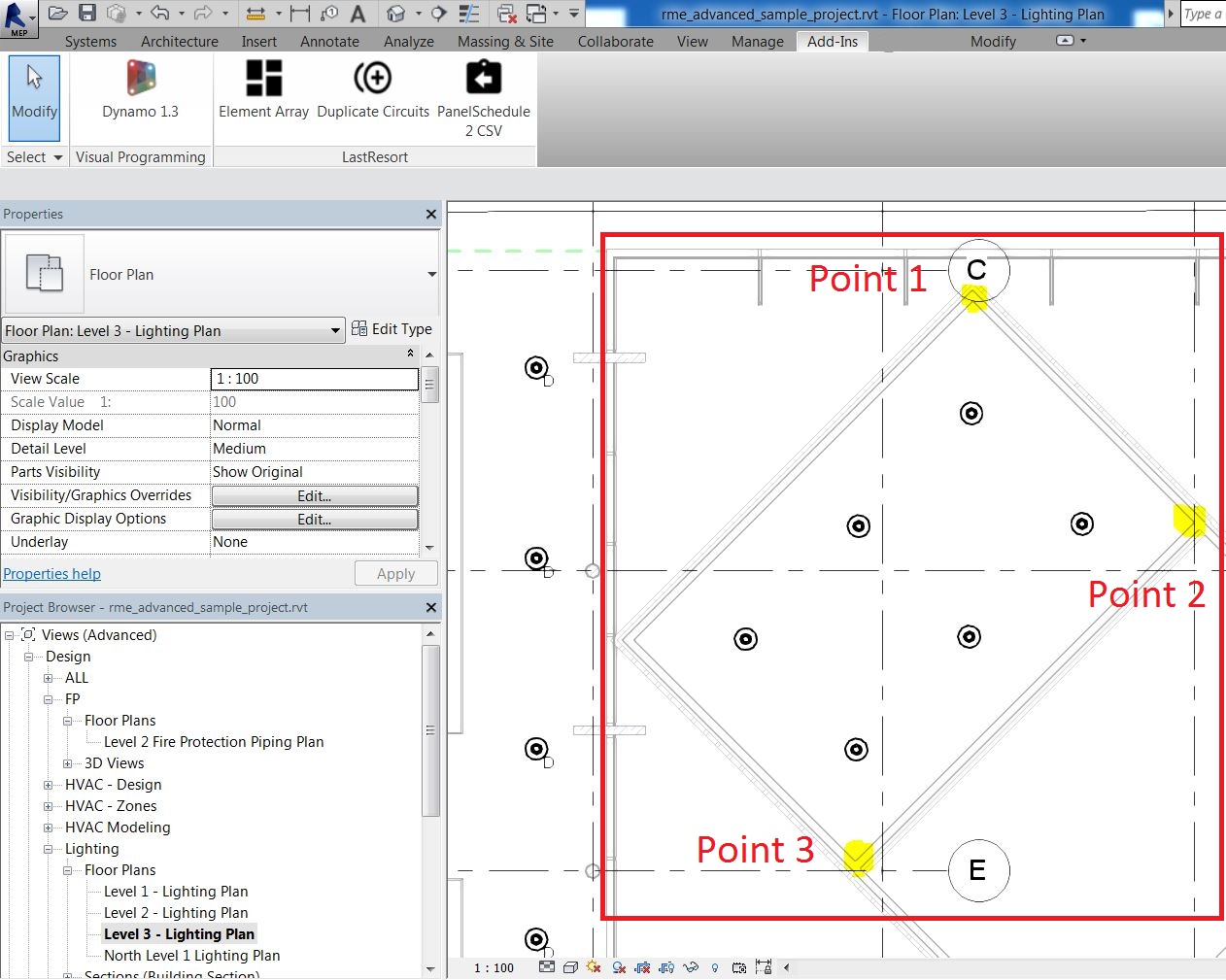 Revit AddOns Light Distribution