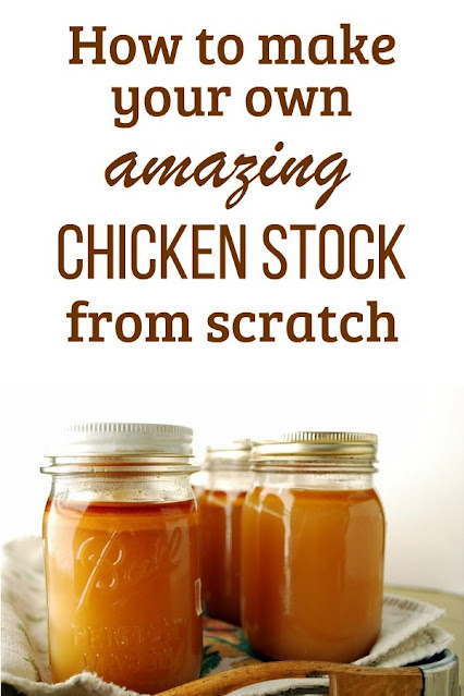 Homemade chicken stock, made from stock. Learn how to make your own.