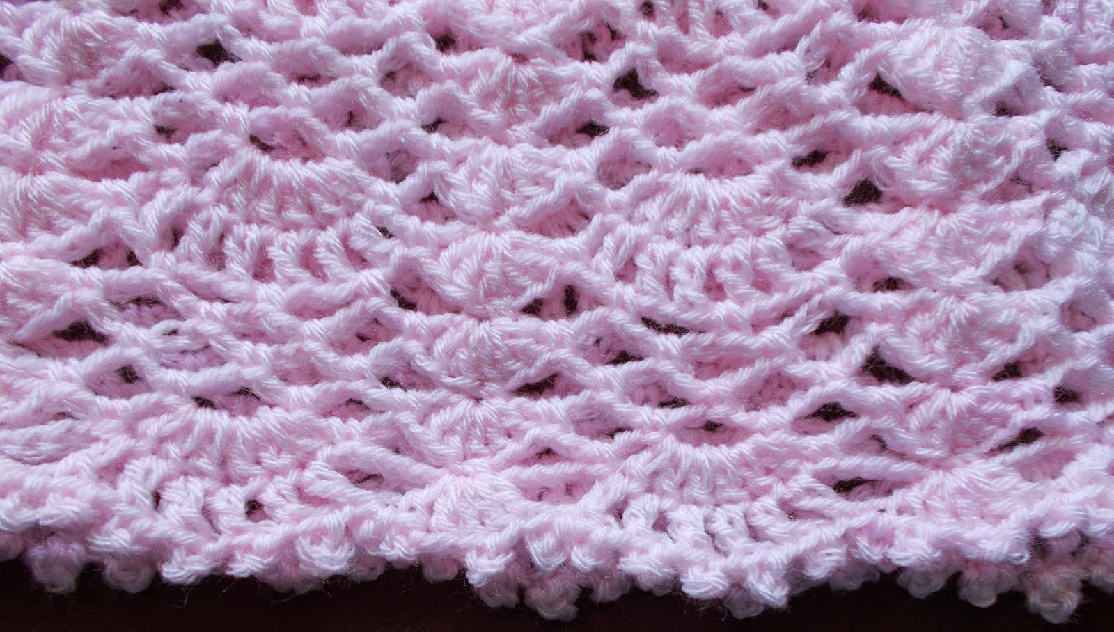 Sweet Nothings Crochet free pattern blog, detail of border for beautiful lacy dress,