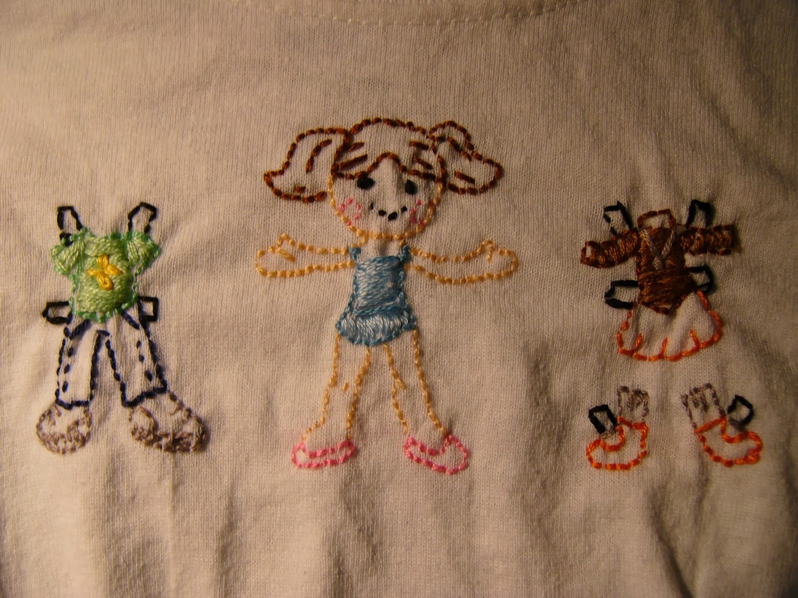 Miss Missy Paper Dolls embroidery paper doll