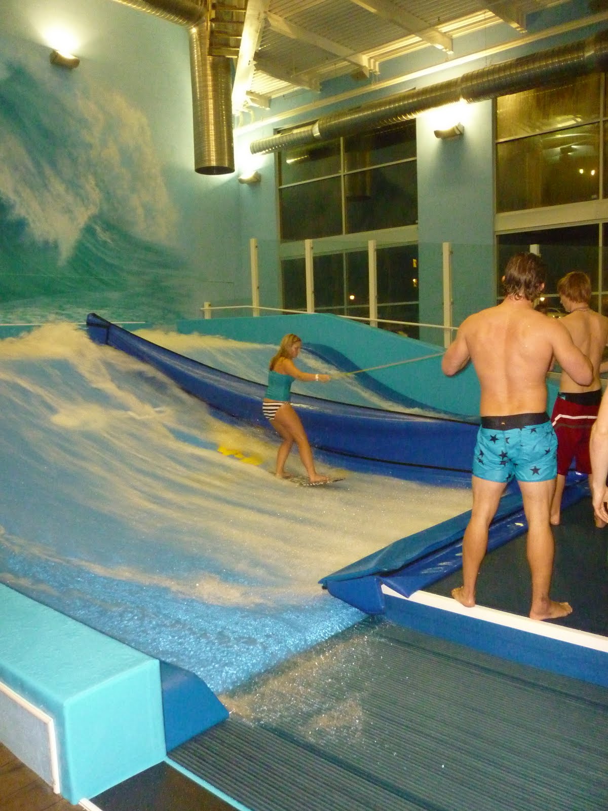 Trevor and Jordan INDOOR SURFING!!!!!!!!