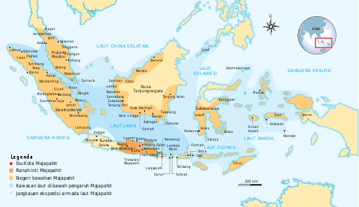 peta kerajaan majapahit